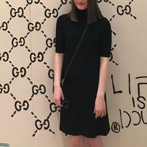 Old Navy Mock Neck Ribbed Mini Dress